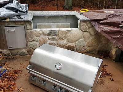 Outdoor Gas Line Installation